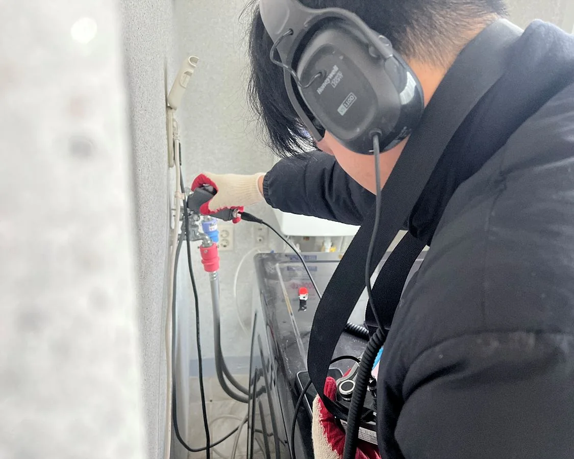 고창·영광 누수탐지, 보일러실과 안방 천장 물샘 원인은 온수배관이었습니다