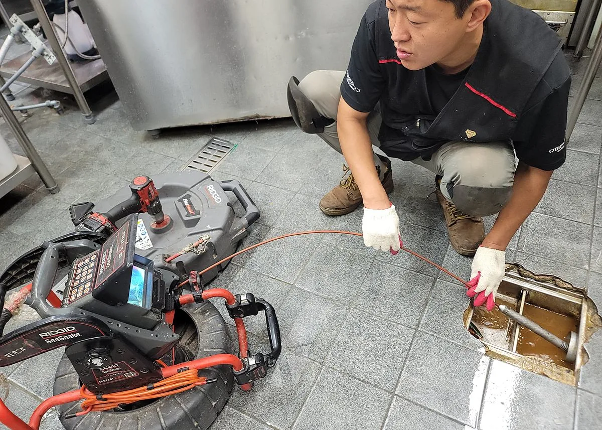 yeosu-yulchon-factory-restaurant-drain-blockage 실제 현장사진